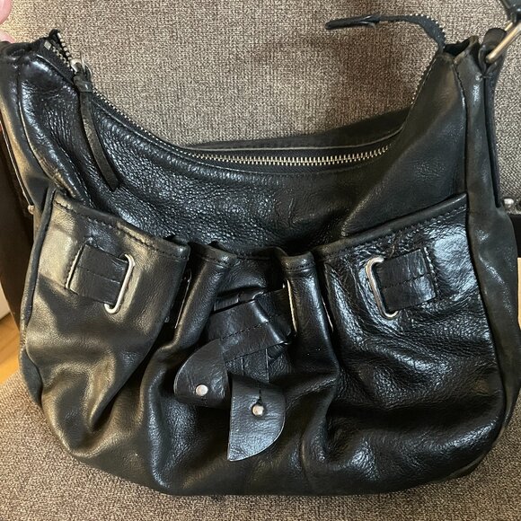 DKNY soft black leather small bag - Picture 1 of 9